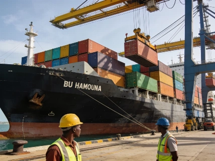 Lamu Port breaks record with massive container ship discharge The Africans Time